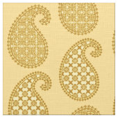Paisley-Muster, Senfgold und blassgelb Stoff (Nahaufnahme)