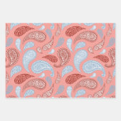 Paisley-Muster Set von 3 Geschenkpapier (Vorderseite 2)