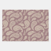 Paisley-Muster Set von 3 Geschenkpapier (Vorderseite)