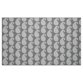 Paisley-Muster, silbergrau / grau und weiß Stoff (Fat Quarter (45,7 x 55,9 cm))