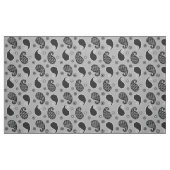 Paisley-Muster, silbergrau, schwarz und weiß Stoff (Fat Quarter (45,7 x 55,9 cm))