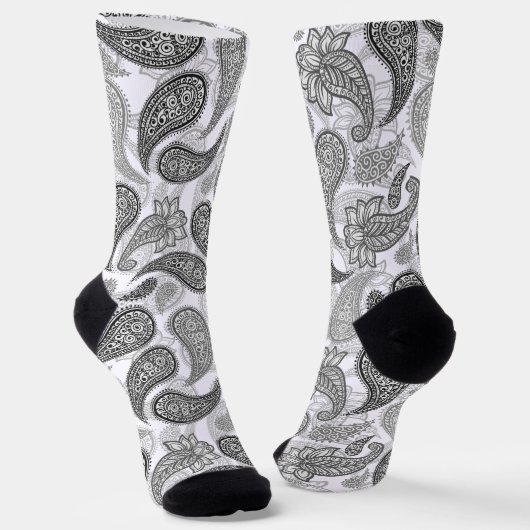 Paisley-Muster Socken (Gewinkelt)