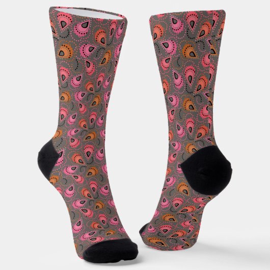 Paisley-Muster. Socken (Gewinkelt)