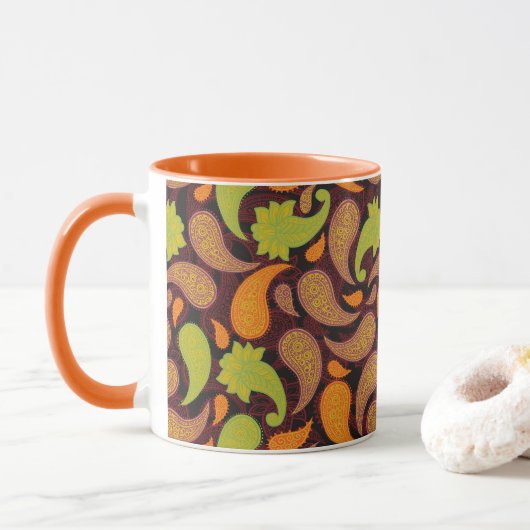 Paisley-Muster  Tasse (Mit Donut)