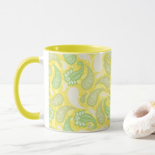 Paisley-Muster Tasse (Mit Donut)