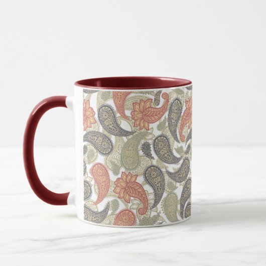 Paisley-Muster  Tasse (Links)