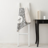 Paisley-Muster Tinte Mono-Namen Sherpa Decke Sherpadecke (Beispiel)