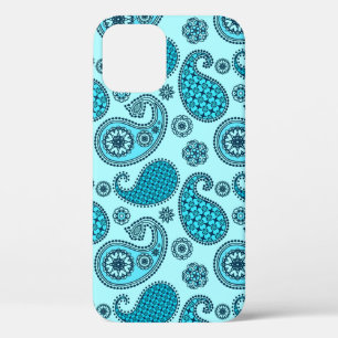Paisley-Muster, Türkis, Aqua und Marine Case-Mate iPhone Hülle
