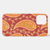 Paisley-Muster. Türkische Gurke. Maroon-orange Case-Mate iPhone Hülle (Rückseite (Horizontal))