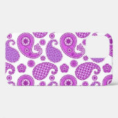 Paisley-Muster, violett, lila und weiß Case-Mate iPhone Hülle (Rückseite (Horizontal))