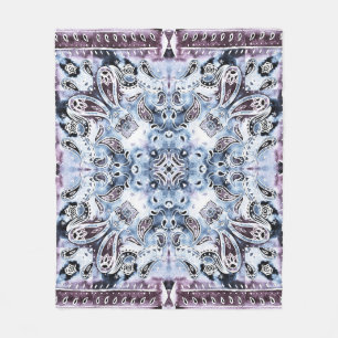 Paisley-Muster: Wasserfarbe, handgezeichnetes Scha Fleecedecke