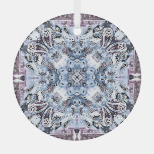 Paisley-Muster: Wasserfarbe, handgezeichnetes Scha Ornament Aus Glas