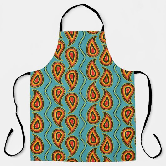 Paisley-Muster, Ziergewebe-Struktur indian s Schürze (Vorderseite)