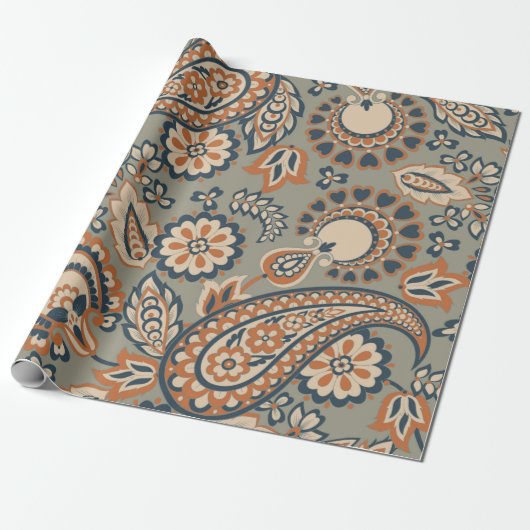 Paisley nahtlos Vintages Muster. Vintager Hintergr Geschenkpapier (Ungerollt)