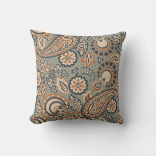 Paisley nahtlos Vintages Muster. Vintager Hintergr Kissen