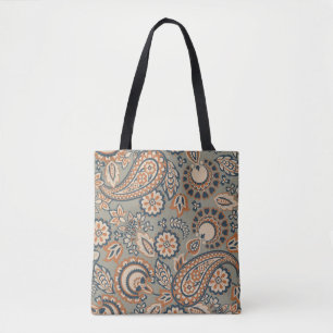 Paisley nahtlos Vintages Muster. Vintager Hintergr Tasche