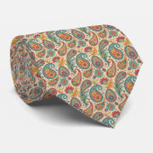 Paisley Neck Tie Krawatte (Gerollt)