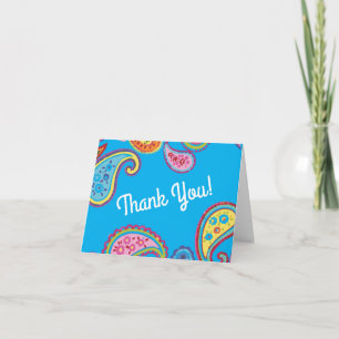Paisley Niedlich Colorful 1. Party zum Geburtstag Karte
