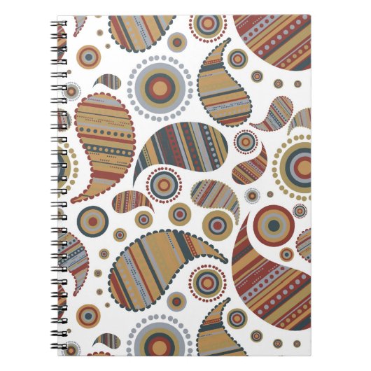 Paisley Notebook Notizblock (Vorderseite)