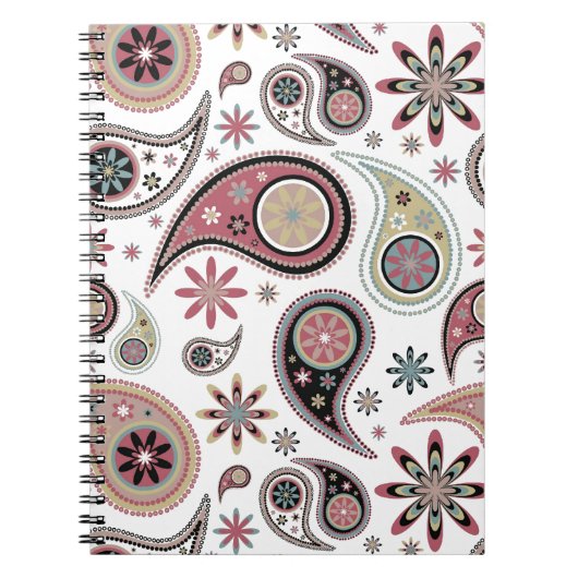 Paisley Notebook Notizblock (Vorderseite)