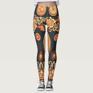 Paisley Oriental Ethnic Stoff Leggings