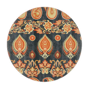 Paisley Oriental Ethnic Stoff Schneidebrett