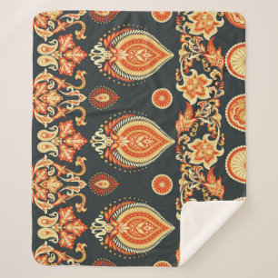 Paisley Oriental Ethnic Stoff Sherpadecke