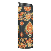 Paisley Oriental Ethnic Stoff Thermosbecher (Nach rechts gedreht)