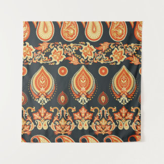 Paisley Oriental Ethnic Stoff Wandteppich