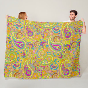 Paisley-Ornamente / Muster 1 Fleecedecke