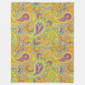 Paisley-Ornamente / Muster 1 Fleecedecke (Vorderseite)