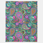 Paisley Ornamente / Muster 2 Fleecedecke (Vorderseite)