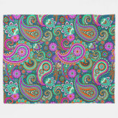Paisley Ornamente / Muster 2 Fleecedecke (Vorderseite (Horizontal))