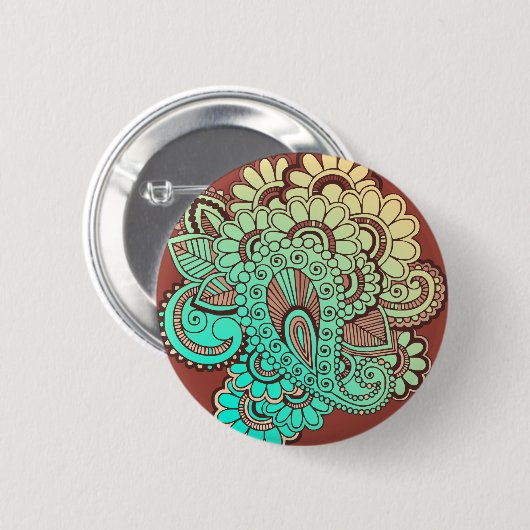 Paisley Ornaments I + Ihr Backgr. Ideen Button (Vorne & Hinten)