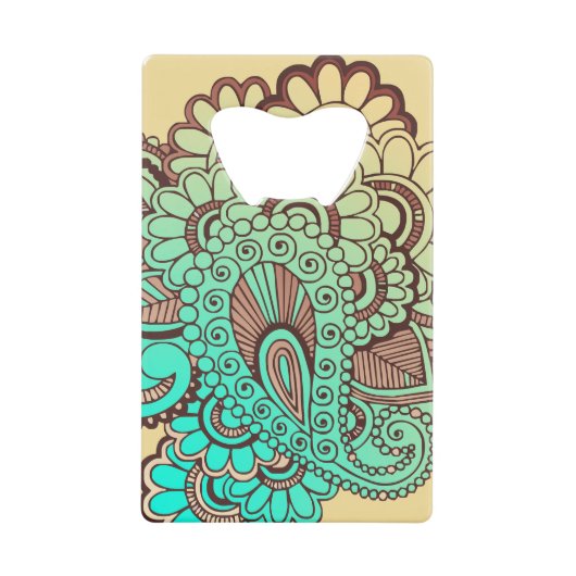 Paisley Ornaments I + Ihr Backgr. Ideen Geldbeutel Flaschenöffner (Vorderseite)