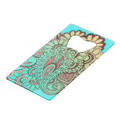 Paisley Ornaments I + Ihr Backgr. Ideen Geldbeutel Flaschenöffner (Rückseite Schrägansicht)