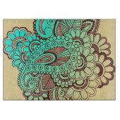 Paisley Ornaments I + Ihr Backgr. Ideen Schneidebrett (Vorderseite)