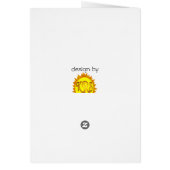 paisley owl greeting card (Hinten)