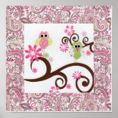 Paisley Owls Poster (Vorne)