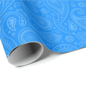Paisley Packpapier blau (Rolleneckpunkt)