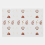 Paisley Packpapier Geschenkpapier Set (Vorderseite 2)