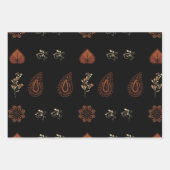 Paisley Packpapier Geschenkpapier Set (Vorderseite)
