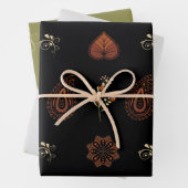 Paisley Packpapier Geschenkpapier Set (Beispiel)