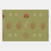 Paisley Packpapier Geschenkpapier Set (Vorderseite 3)