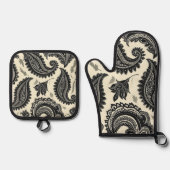 Paisley Palaces Ofenhandschuh & Topflappen-Set (Vorderseite)