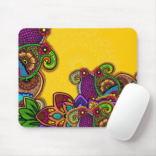 Paisley-Paradies Mousepad (Mit Mouse)