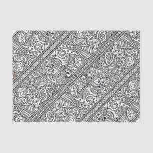 Paisley Passion - Black (Henna) Seidenpapier