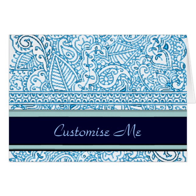 Paisley Passion - Blue (Henna) (Vorderseite (Horizontal))