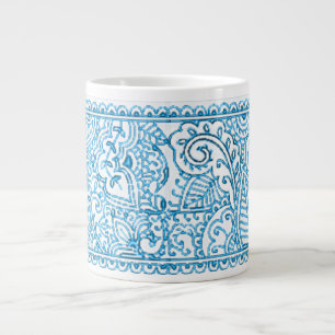 Paisley Passion - Blue (Henna) Jumbo-Tasse