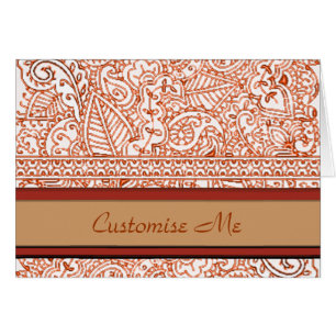 Paisley Passion - Orange (Henna)